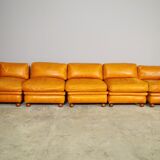 Frau sectional leather sofa from the 70s