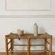 Banc en bois paillé