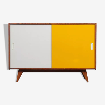 Commode jaune et blanche par Jiri Jiroutek, modèle U-452, 1960