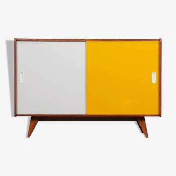 Yellow and white chest of drawers by Jiri Jiroutek, model U-452, 1960