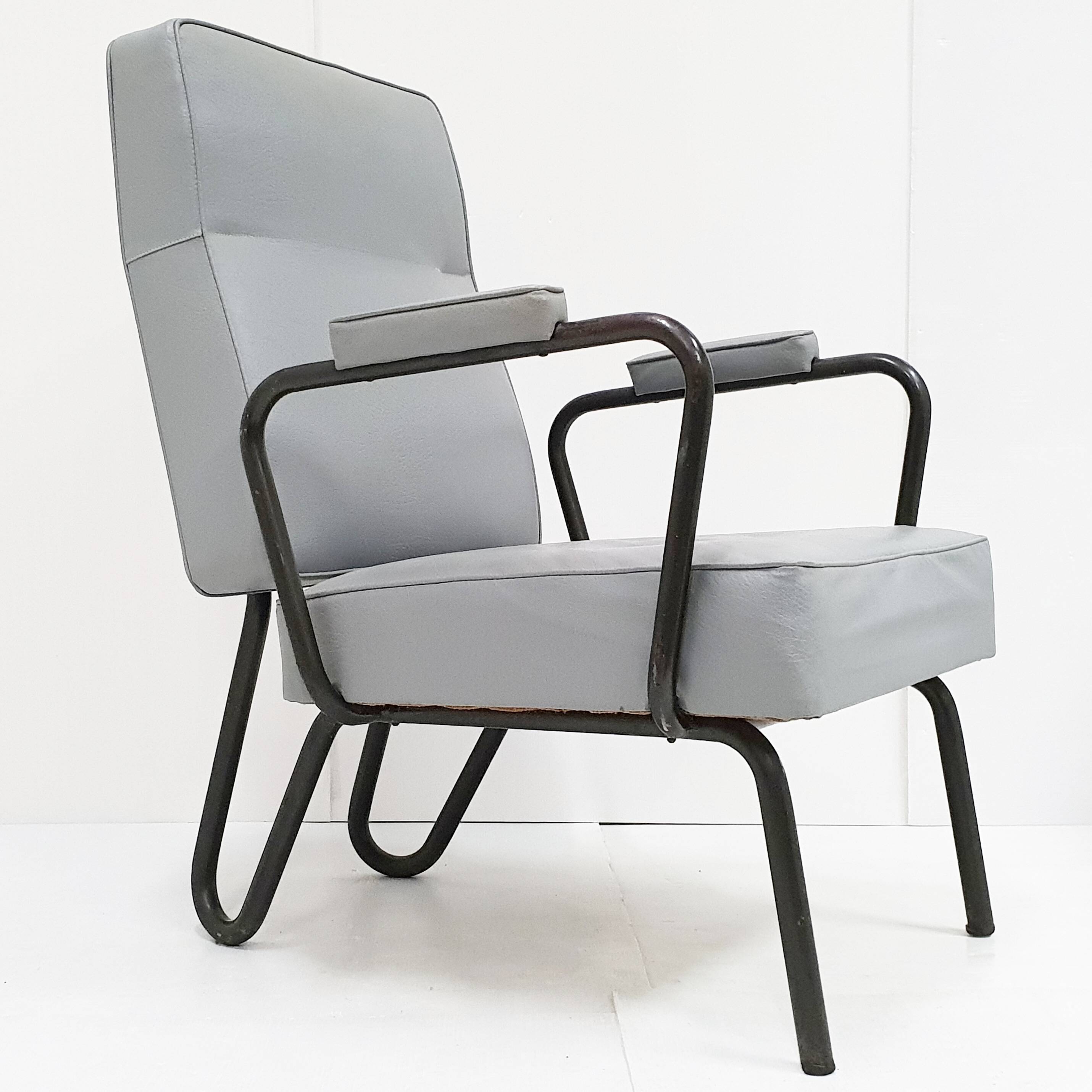 Fauteuil Picardie de Jacques Hitier pour Tubauto, 1950