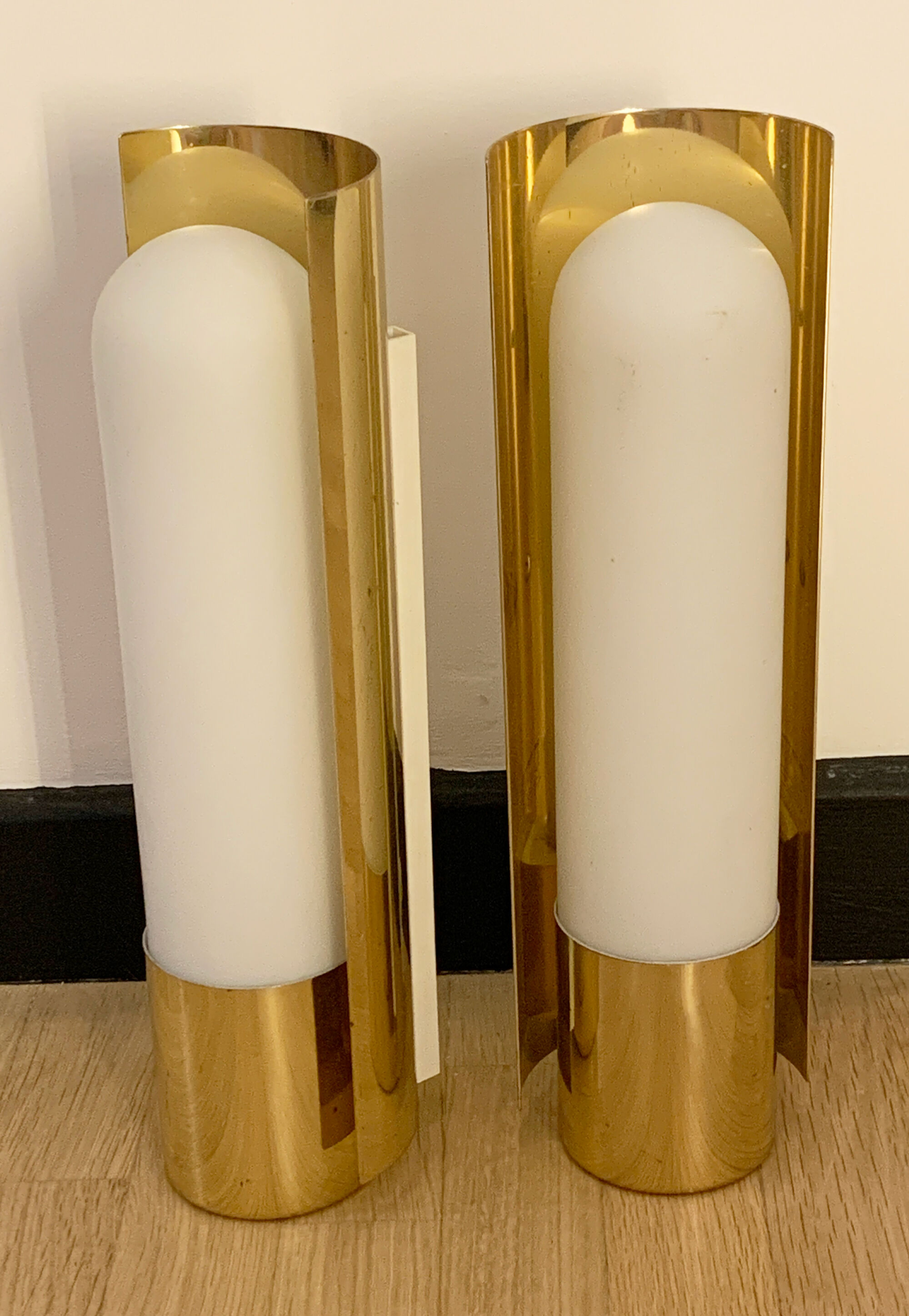 Wall lamp by Glashütte Limburg, 1980s