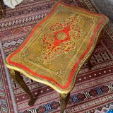 Florentine wooden side table