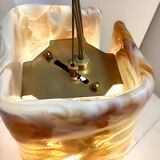 Orange Murano Glass and Brass Pendant by La Murrina, Italy, 1980s