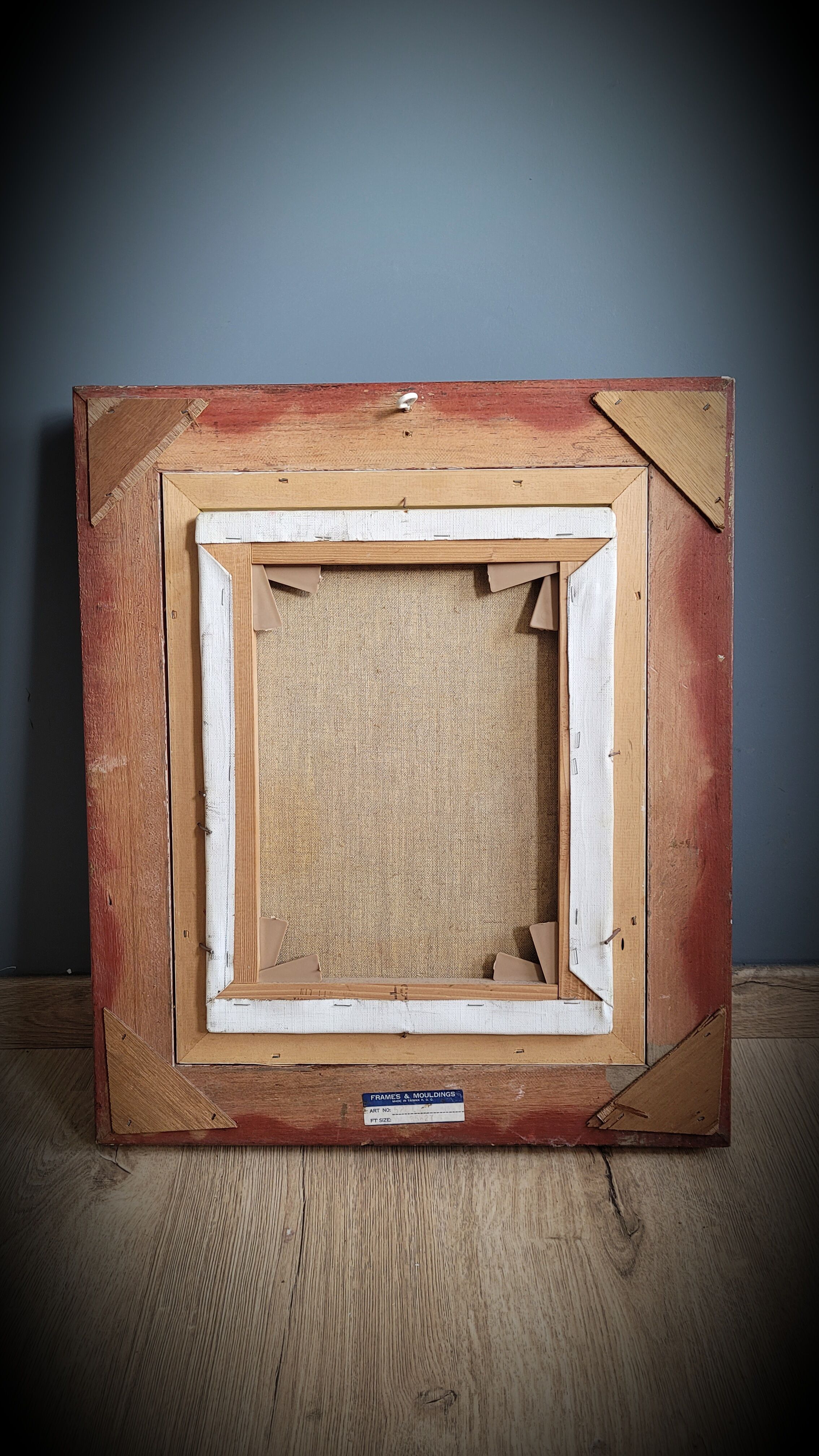 Floral painting golden frame