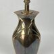 Hollywood Regency art nouveau revival brass table lamp, Dutch 1970s