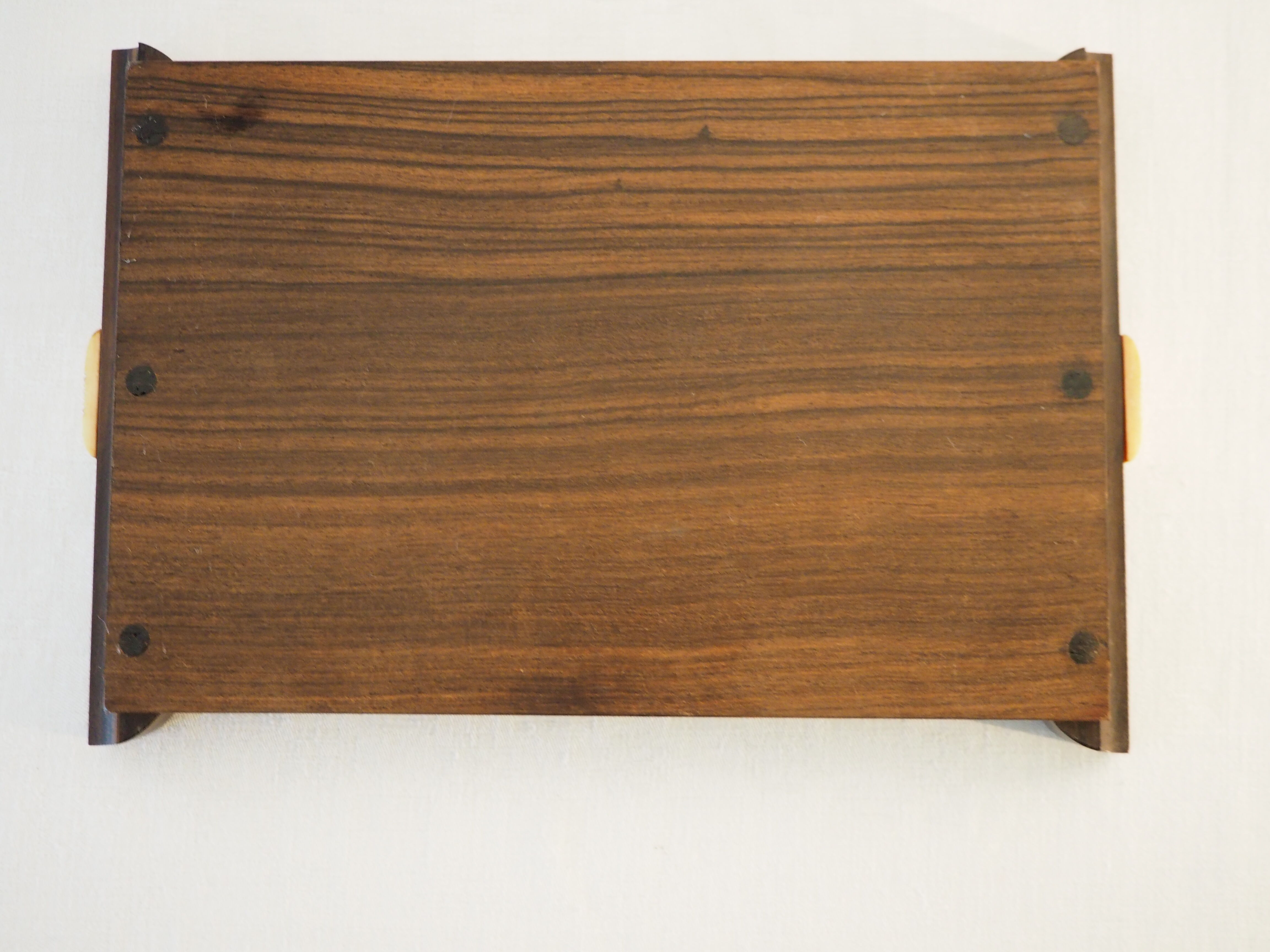 Tray 1930 in rosewood and in bakelite