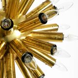 XXL 1960s Space Age brass ceiling lamp by J.T. Kalmar with 43 arms | 66 cm