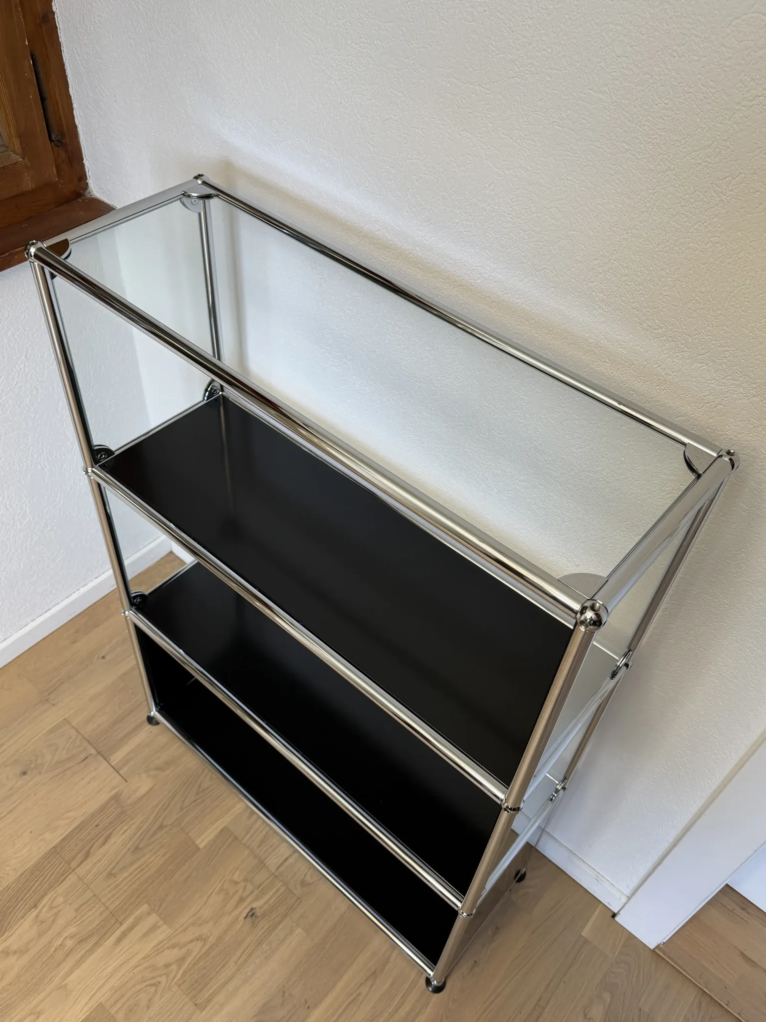 USM Haller shelf in Graphite Black