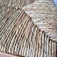 Vintage wooden and straw children's armchair
