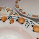 8 assiettes creuses Stivert – décor orange
