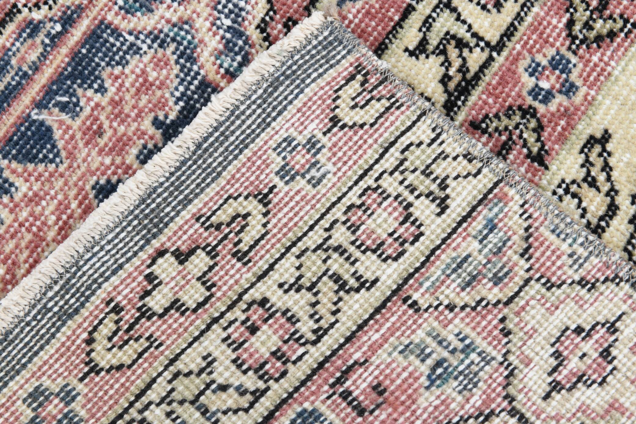 Navy Blue Vintage Runner Rug, 75x231Cm SK 6884