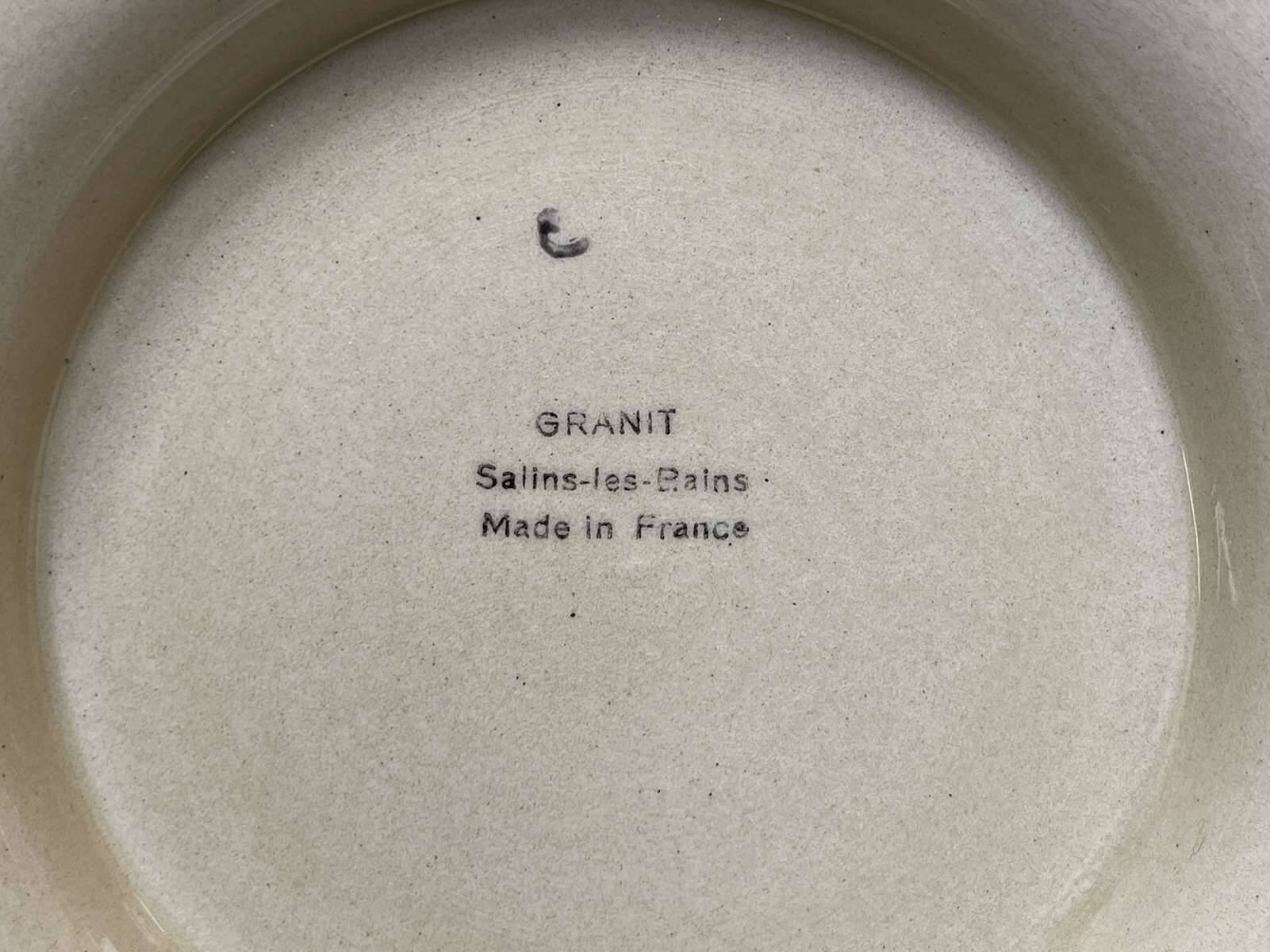 Salins Les Bains earthenware dinner service - 72 pieces