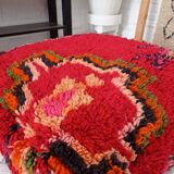 Handmade Berber pouf in wool 60 X 60 X 20 CM