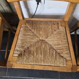 4 straw chairs