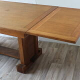 Modernist solid oak dining table, 1940