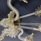 Large two-light wall lamp in Murano glass Venice