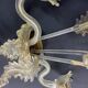 Large two-light wall lamp in Murano glass Venice