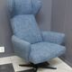 Blue Highback swivel chair 1960s
