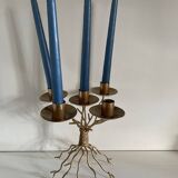 Golden candle holder