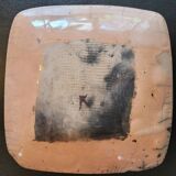 Japanese square dish in Raku
