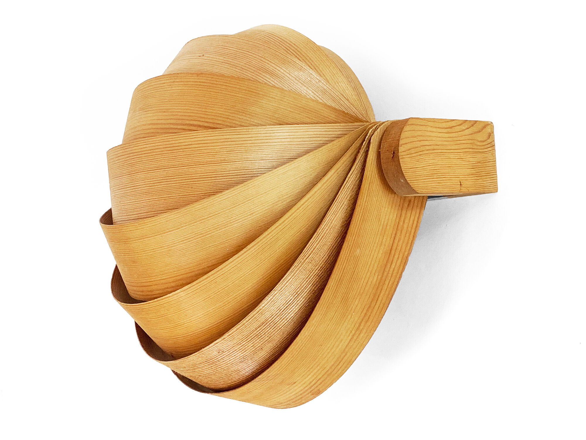 Pine veneer wall lamp/visor light by Translandia. Denmark 1960s