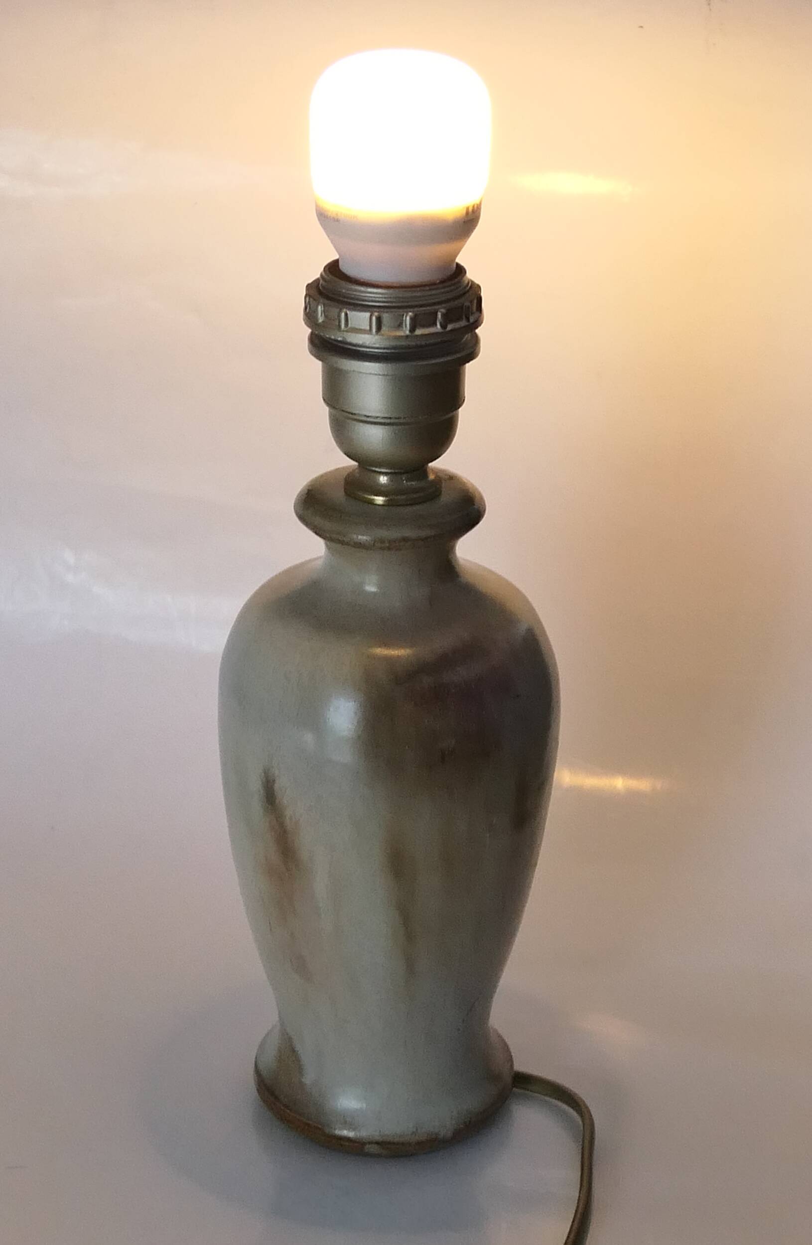 pied de lampe en grès salé Bouffioulx années 70's