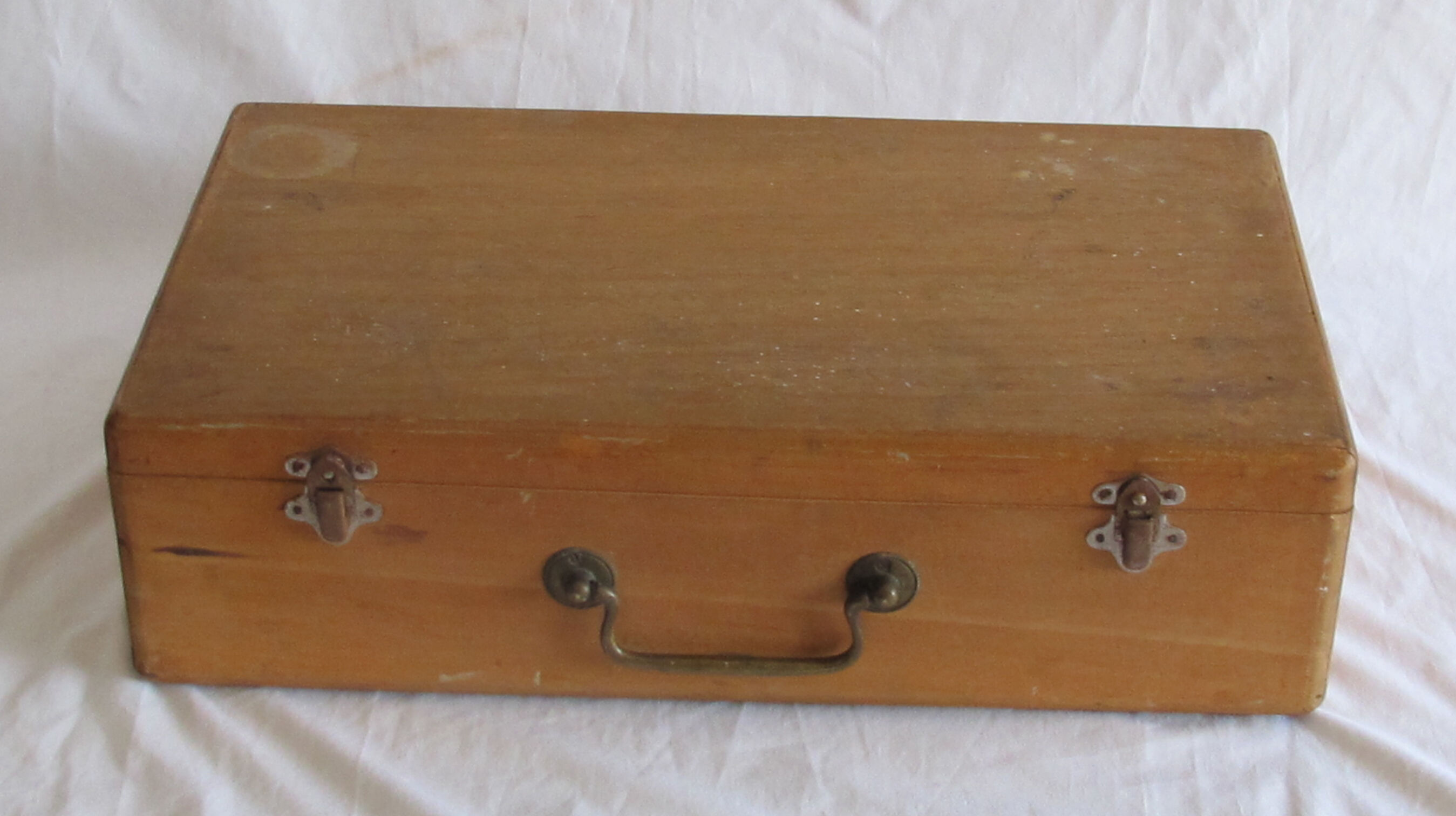 Wooden suitcase