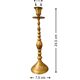 Bougeoirs en laiton français du milieu du siècle – Lot de 2