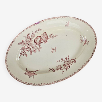 Large oval dish Favori Sarreguemines