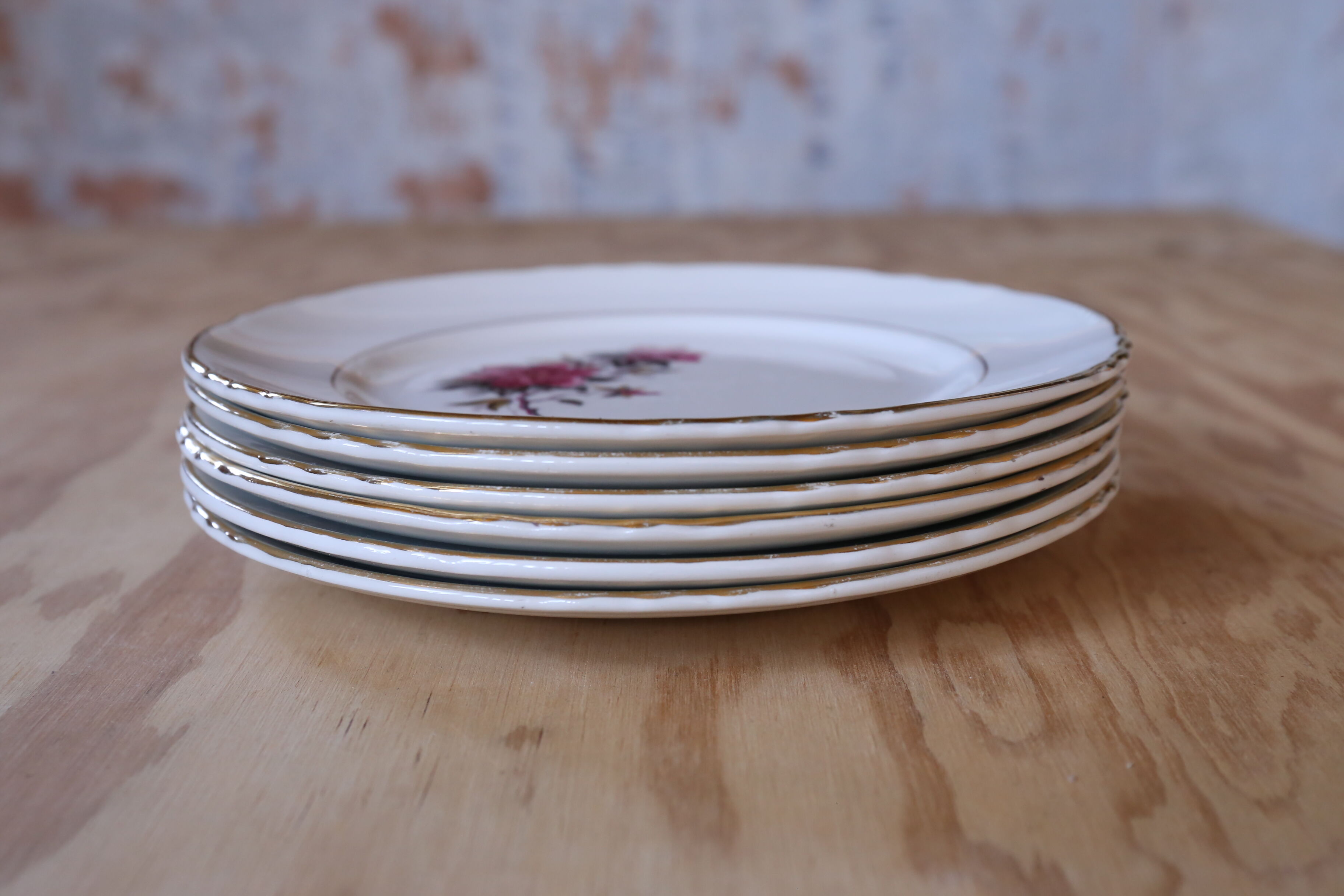 6 small vintage plates Orchies Moulin des Wolves