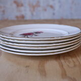 6 small vintage plates Orchies Moulin des Wolves