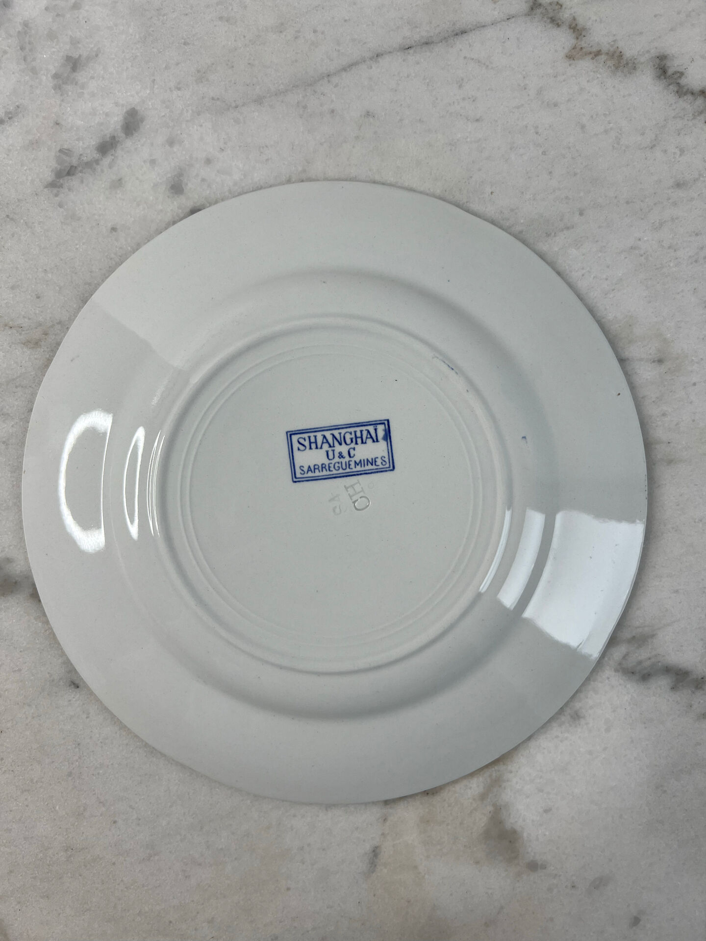 Antique plate Sarreguemines — Shanghai Collection