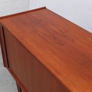 Danish teak sideboard with tambour doors, 1960s