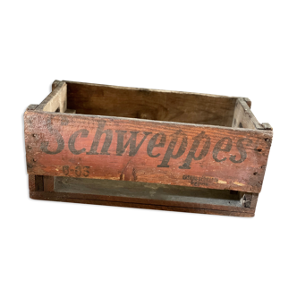 Old Schweppes wooden crate