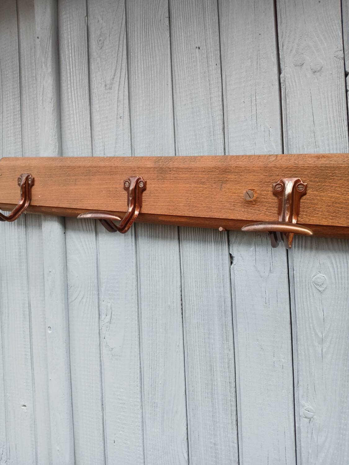 Antique wall coat rack