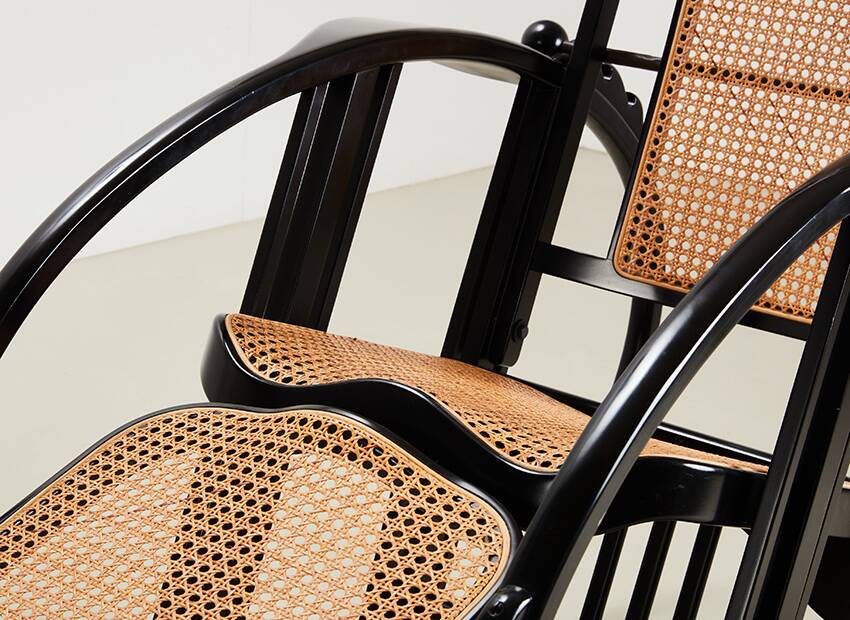 Fauteuil à bascule « Egg » de Max Fabiani, modèle 267 pour Witmann (Attrib.), années 1920/1980