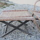 rattan chaise longue with its foot rest 1930