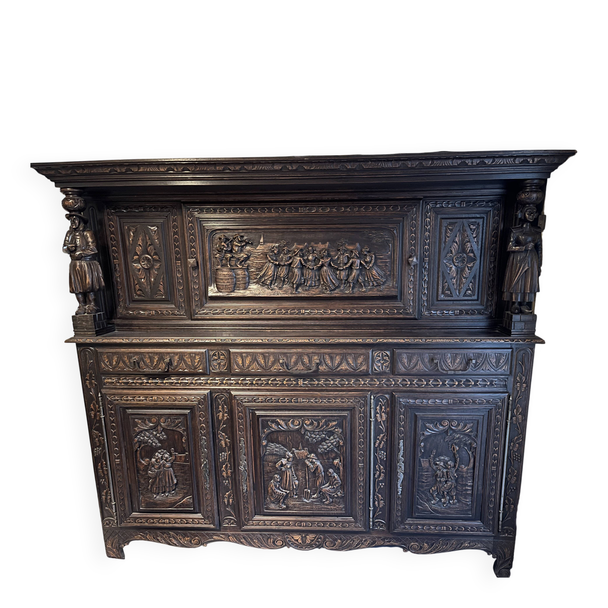 Old Breton buffet from 1950