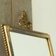 Louis XVI neoclassical mirror in patinated brass, 1960s