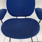 Vintage armchair 1950 gispen blue