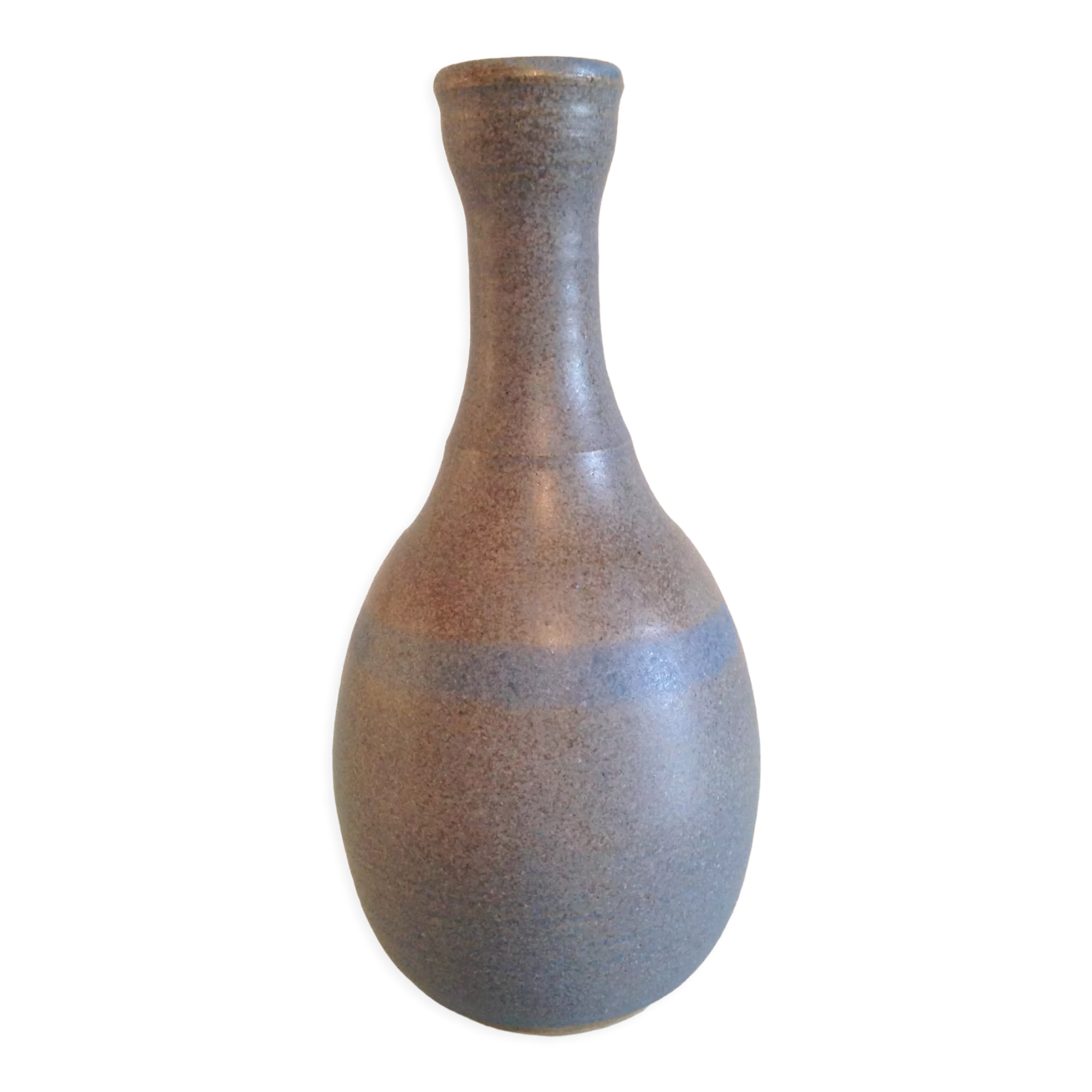 Soliflore vase in gray and blue ceramic by KHL vintage 60-70s