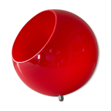 Red plexiglass lamp from the 80s