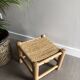 Tabouret minimaliste en bois et corde