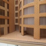 1970s Plywood and perspex Modernist Architect's Model