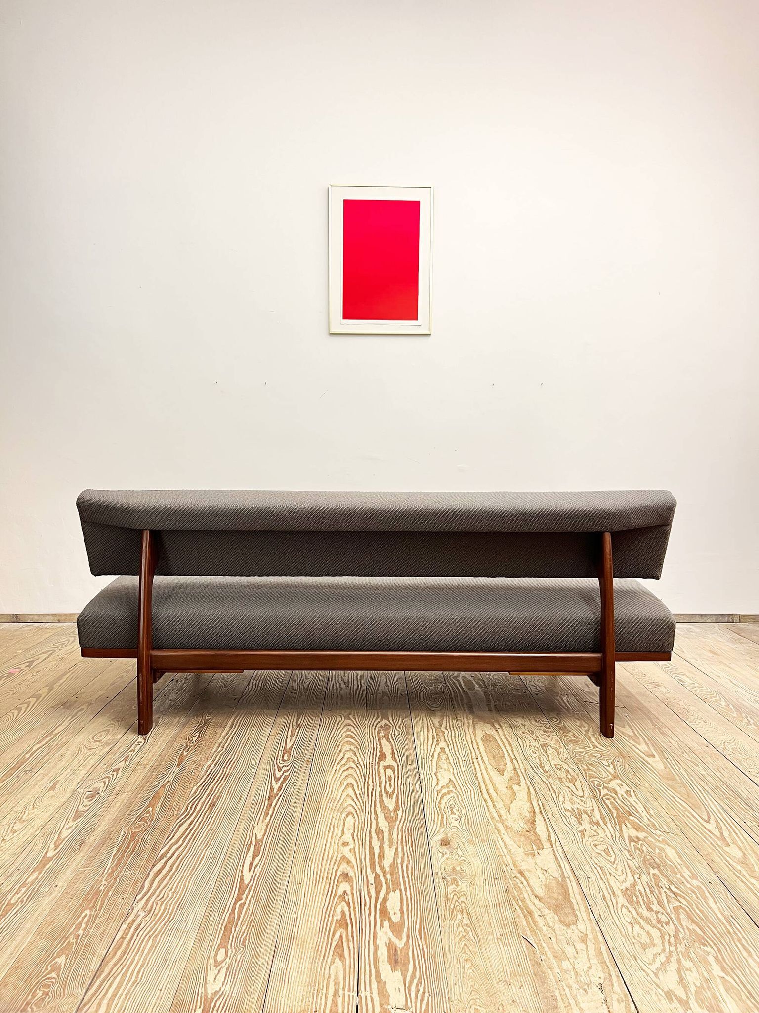 Mid Century Design Extendable Three-Seat Sofa or Daybed by Hans Bellmann for Wilkhahn