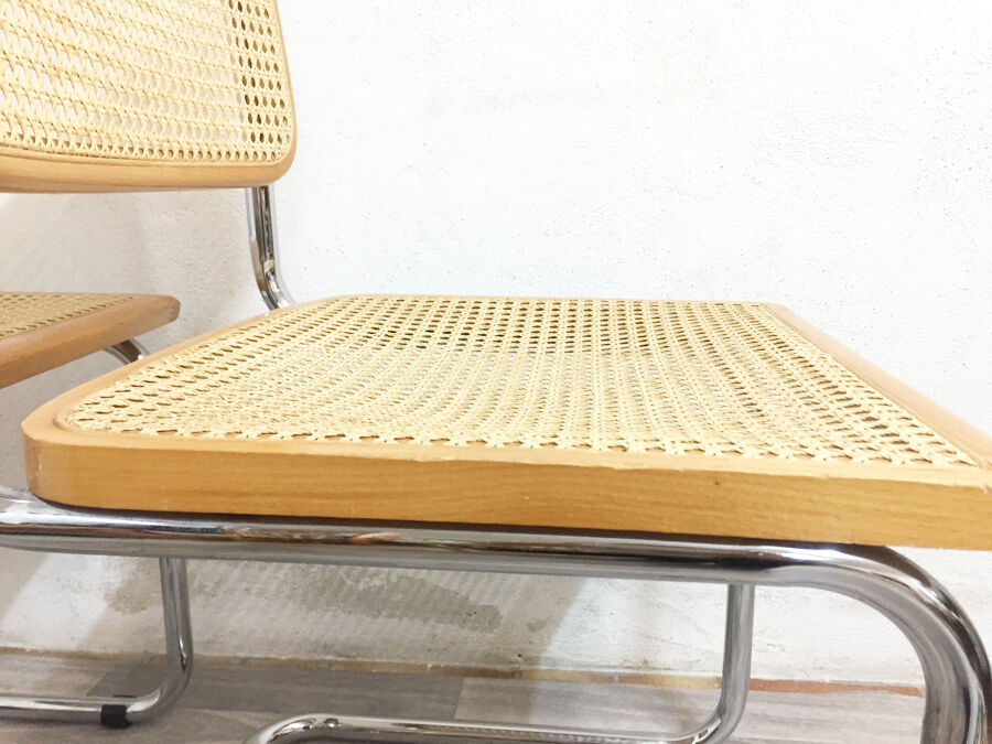 Pair of chairs by Marcel Breuer, mod. B32