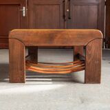 Table basse brutaliste, design hollandais, années 1970