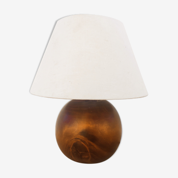 Wooden ball lamp