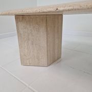 Travertine Coffee or Side Table, Italy 1980s